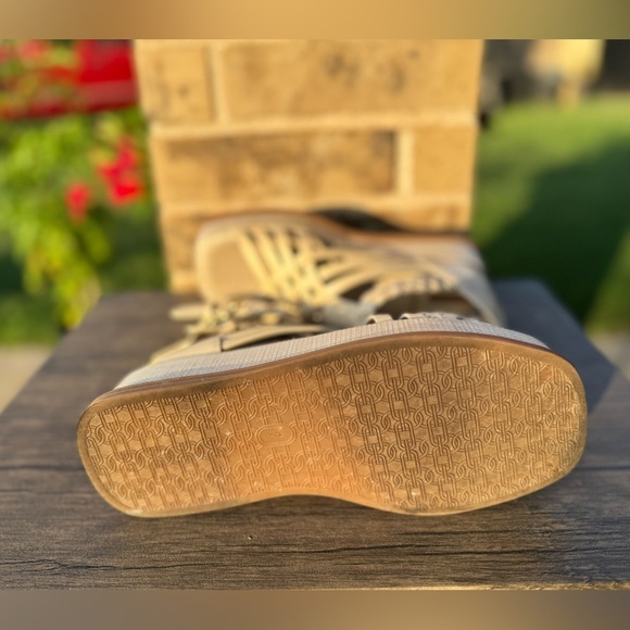 Sam Edelman Nicki Ankle Strap Platform (Women) Linen Gladiator Sandals Sz 7 - Picture 9 of 11